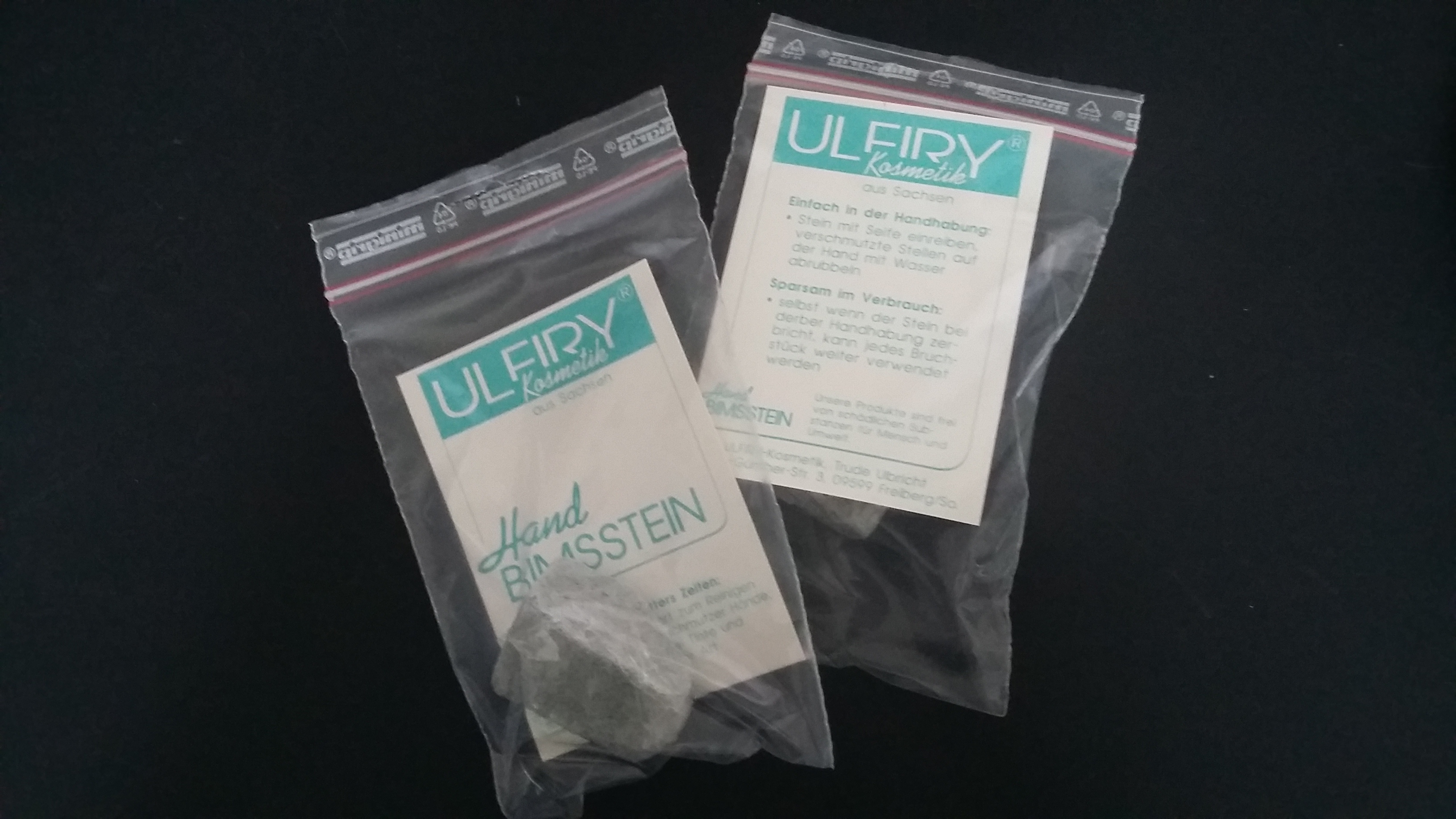 Ulfiry-Kosmetik Bims Steinchen 20er ein Produkt aus Sachsen